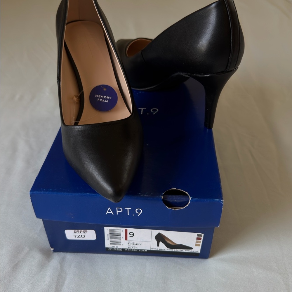 Apt. 9 Black Pointed-Toe Stiletto Pumps